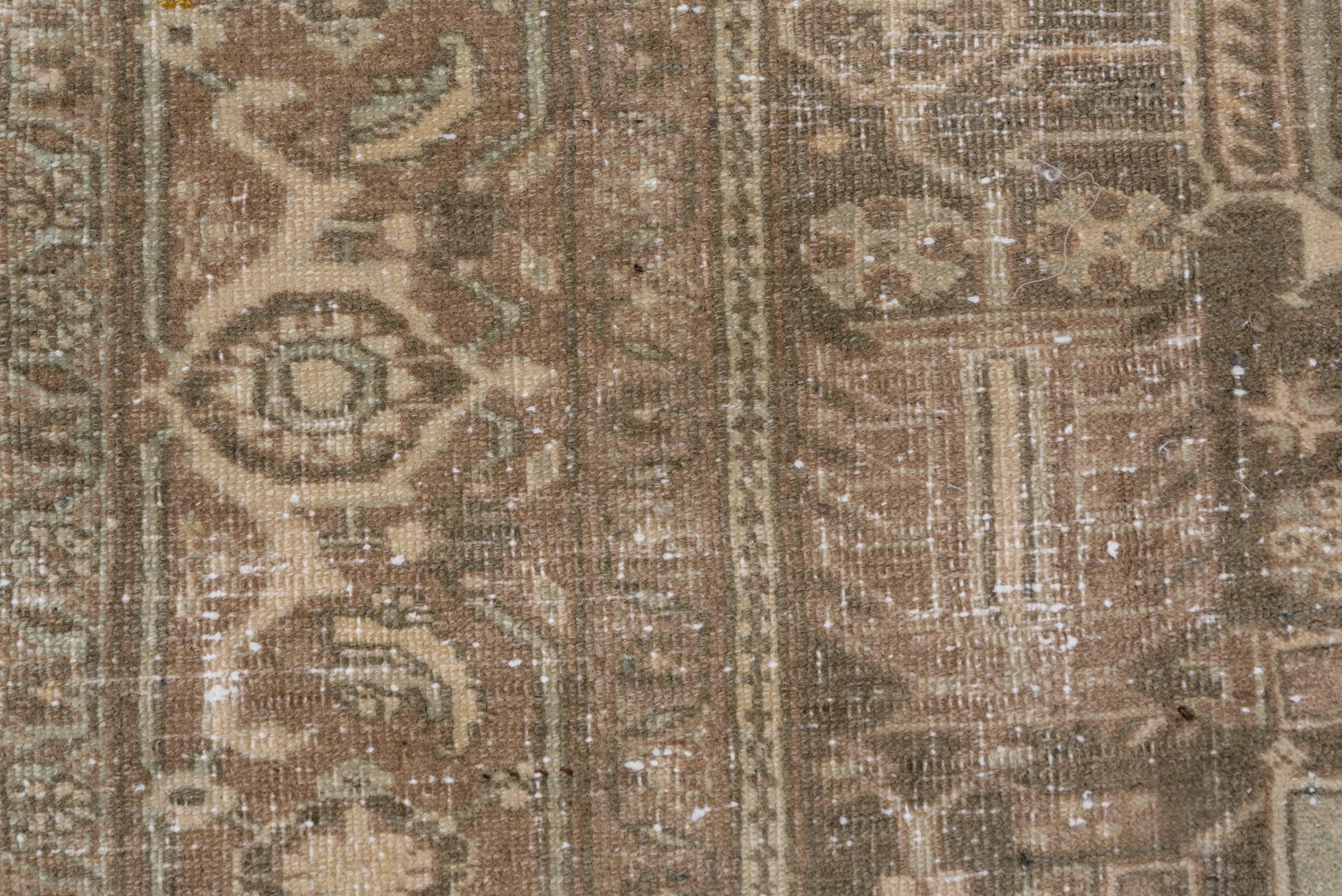 Hand-Knotted Light Brown Antique Persian Karaje Rug For Sale
