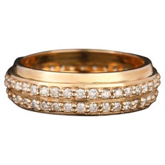 Light Brown Diamond Eternity Ring 1.05 Carats 9K Yellow Gold