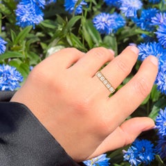 Light Brown Diamond Ring 0.5 Carats 9K Yellow Gold