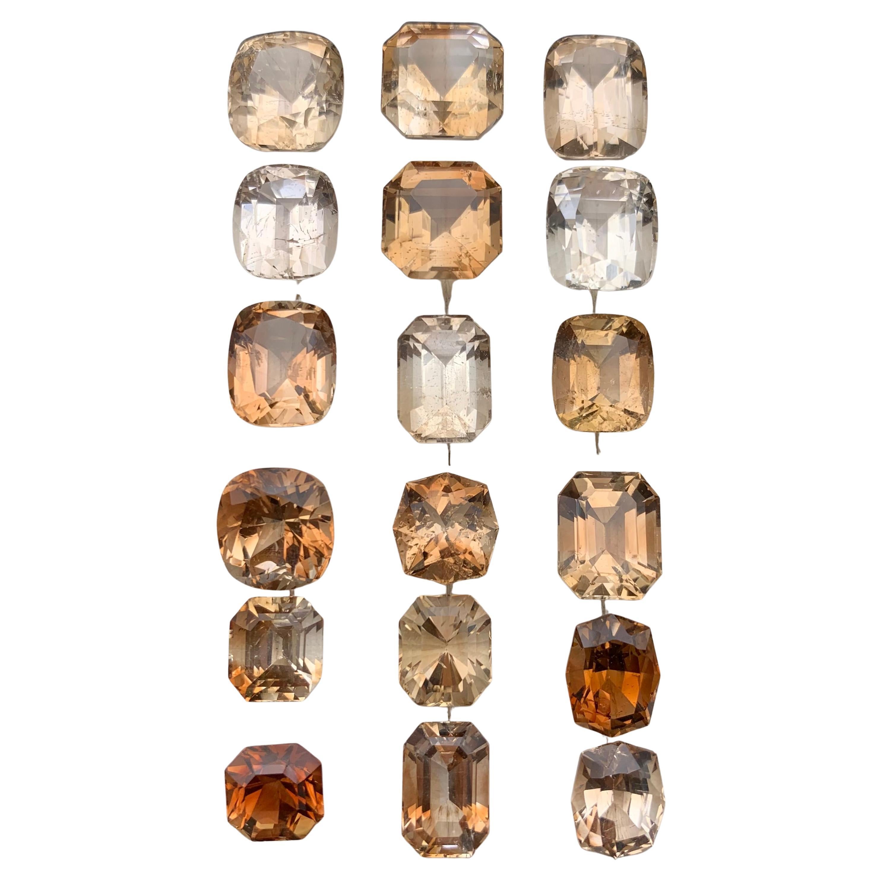 Light & Brown Natural Topaz Lose Edelsteine Lot 139.39 Ct Mix Cushion Cut-Jewel