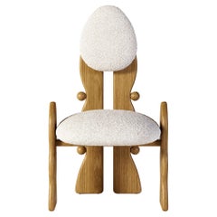 Sedia Eggwood in Oak Light Brown di OMER OZTURK