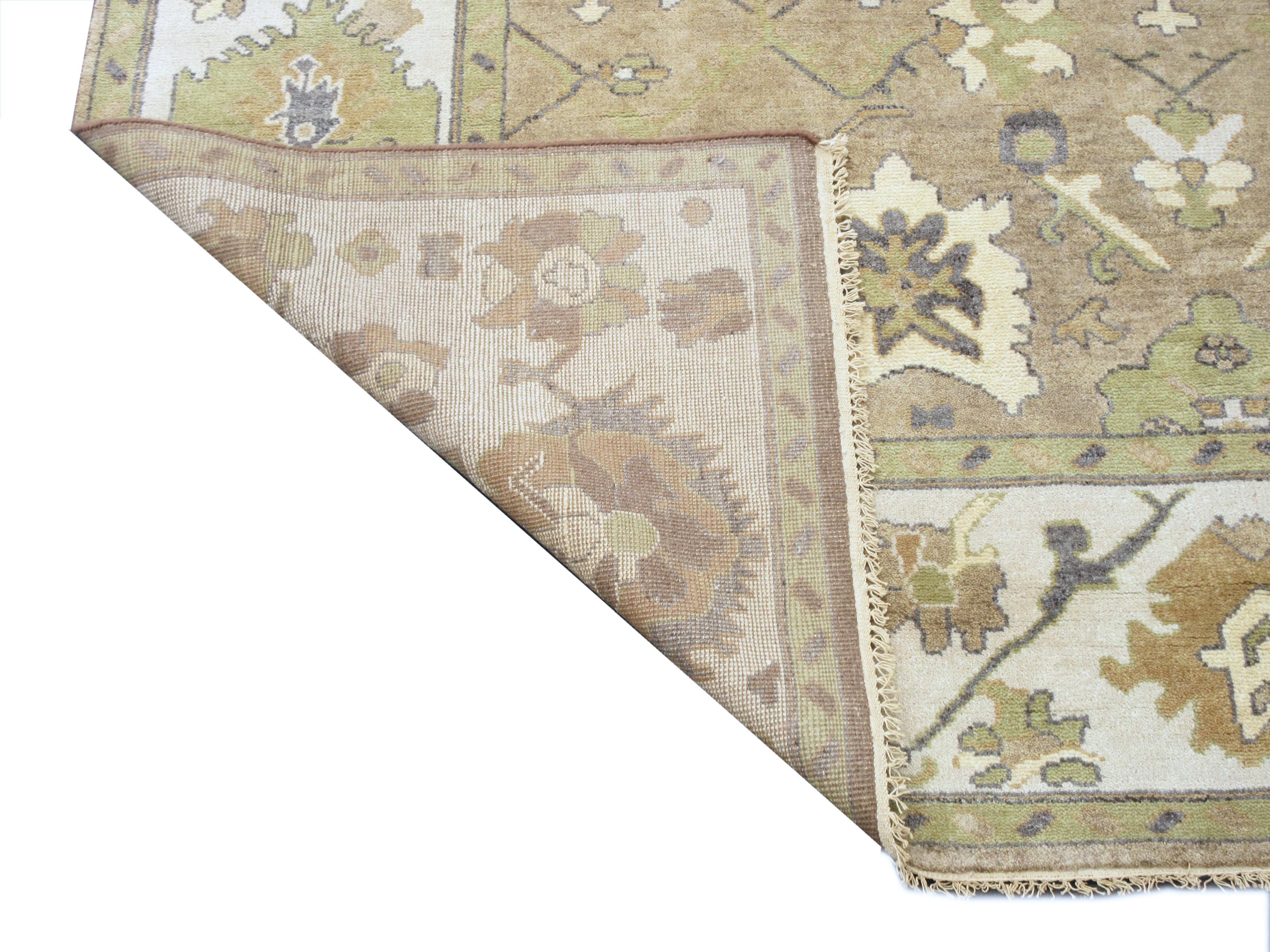 Light-Brown Oushak Area Rug In New Condition For Sale In Laguna Hills, CA