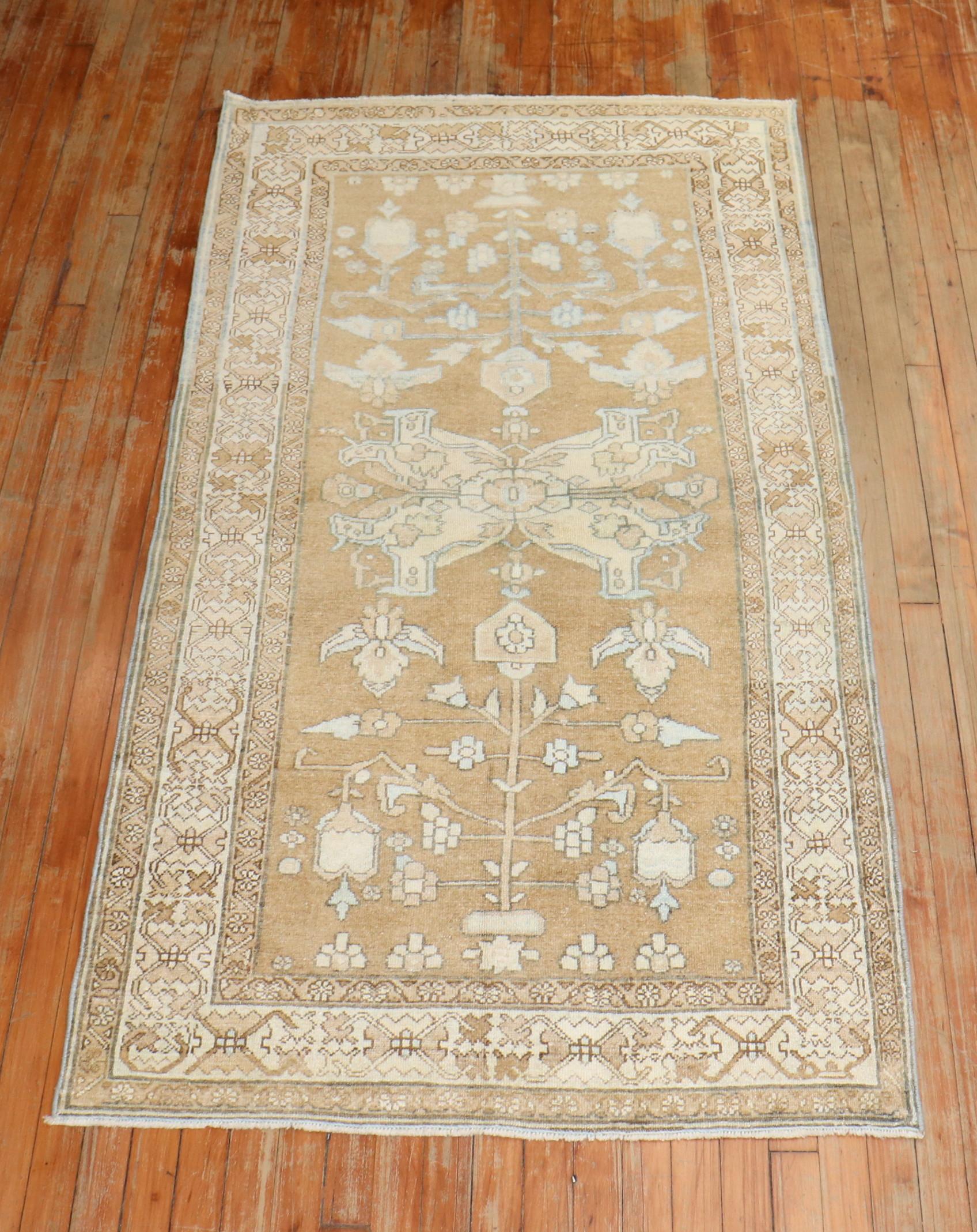 Light Brown Persian Runner In Good Condition For Sale In New York, NY