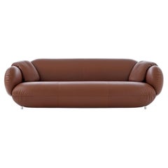 Light Brown Pulla 3-Seater Sofa Designed By Studio Truly Truly for Leolux