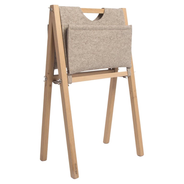 Light Brown Stan Magazine Rack by Studio Pin For Sale at 1stDibs