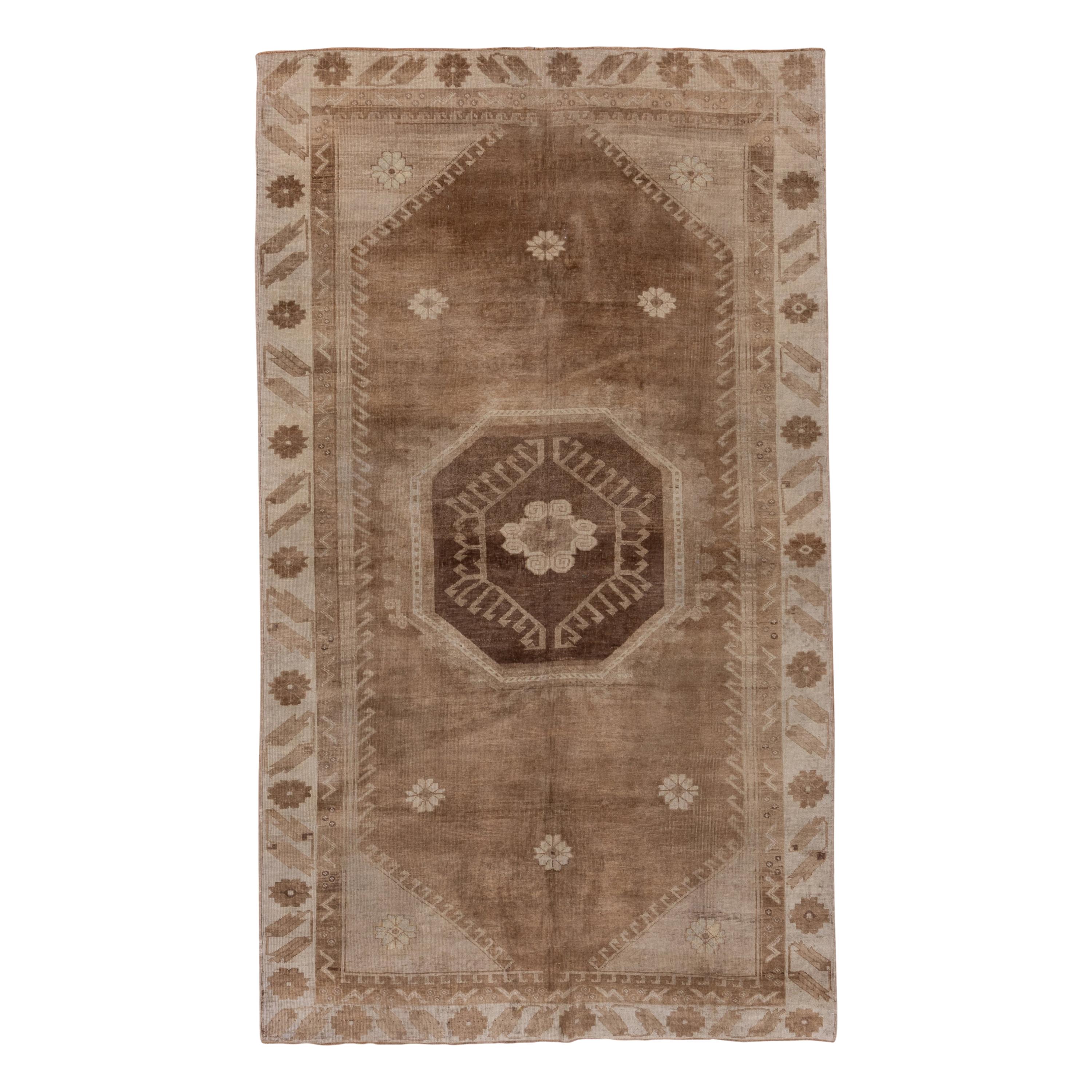 Light Brown Turkish Oushak Rug