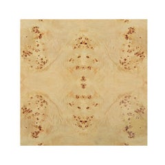 Light Burl Wood End Table