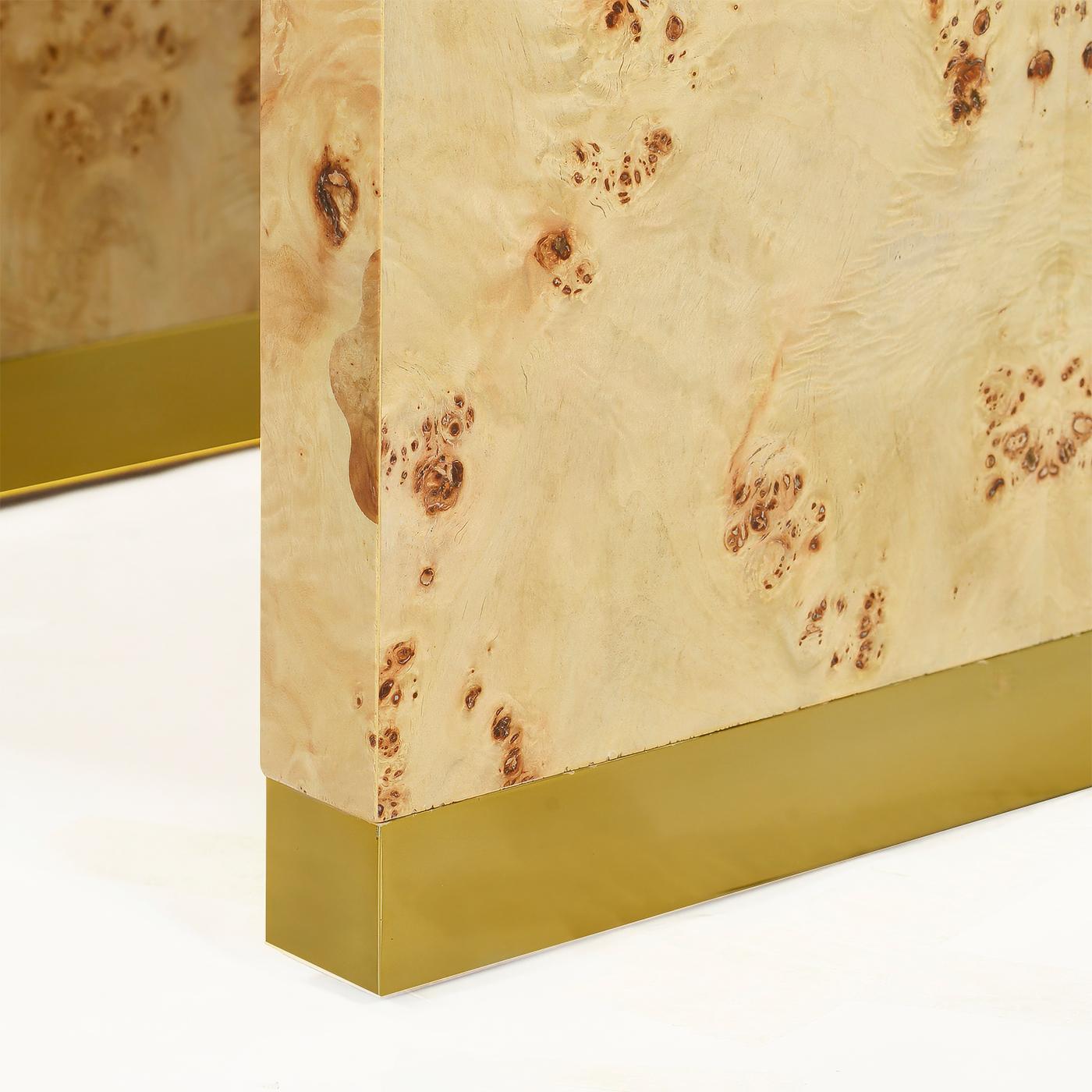 Art déco Table d'appoint en bois Light Wood en vente