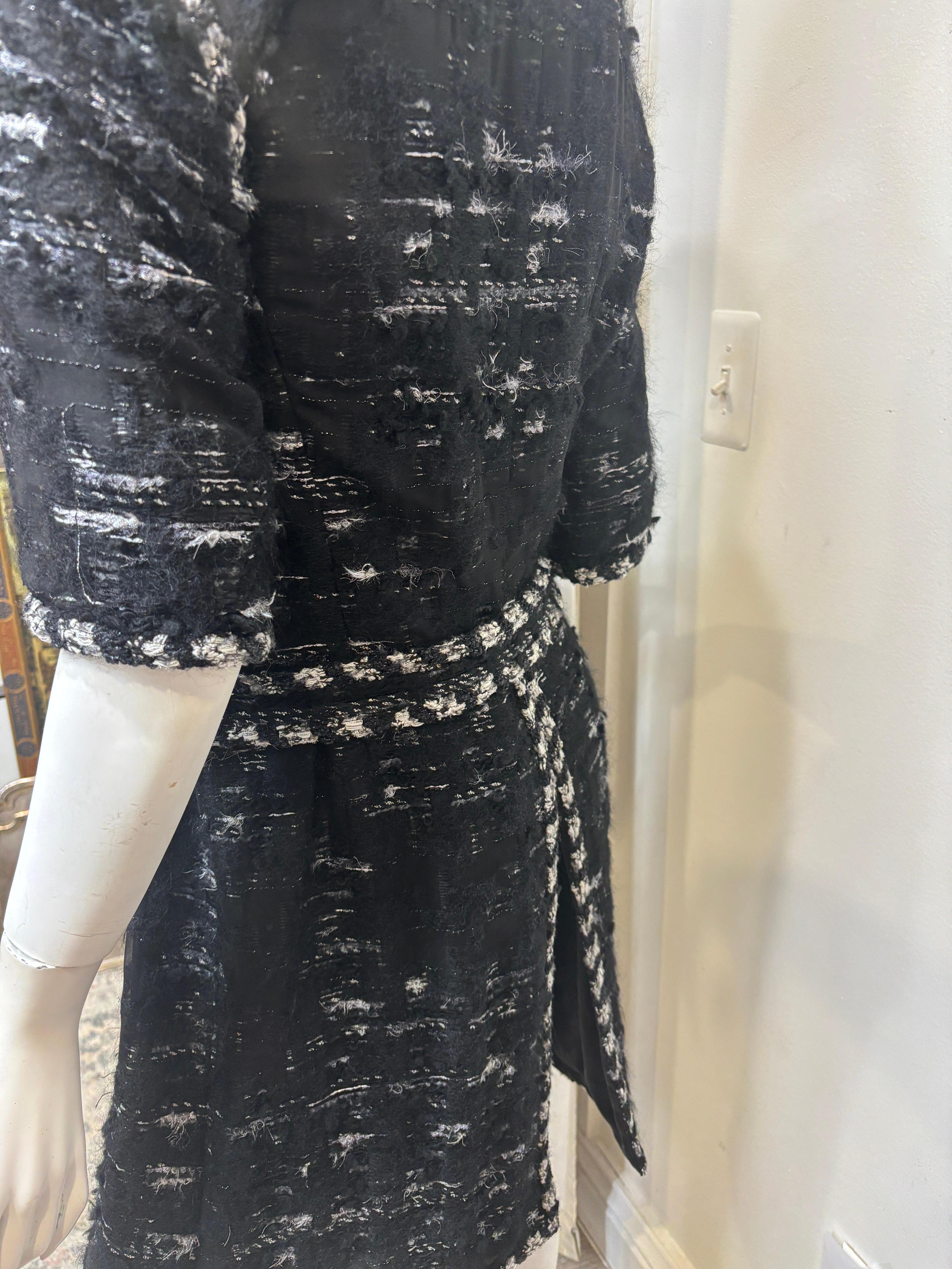 Chanel Veste à manches courtes claire, taille 42 en vente 5