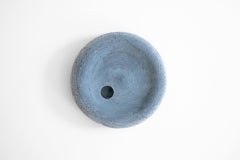 Light Cobalt Salt Vase Large in Clay Handcrafted in Portugal by Origin Made