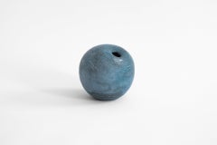Light Cobalt Salt Vase Small in Clay Handcrafted in Portugal by Origin Made