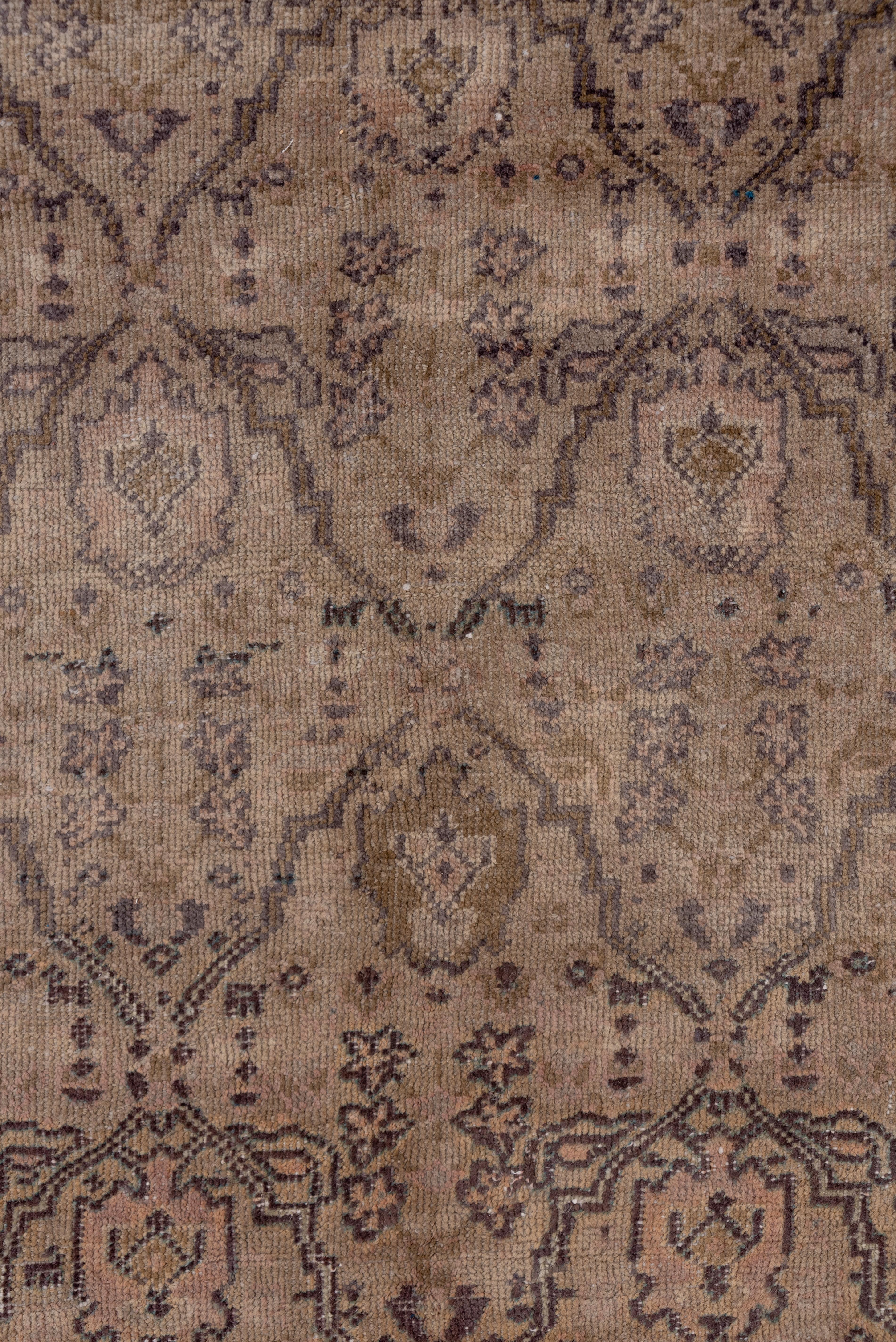 Wool Neutral Turkish Sivas Carpet, Soft Palette, Circa 1920s For Sale