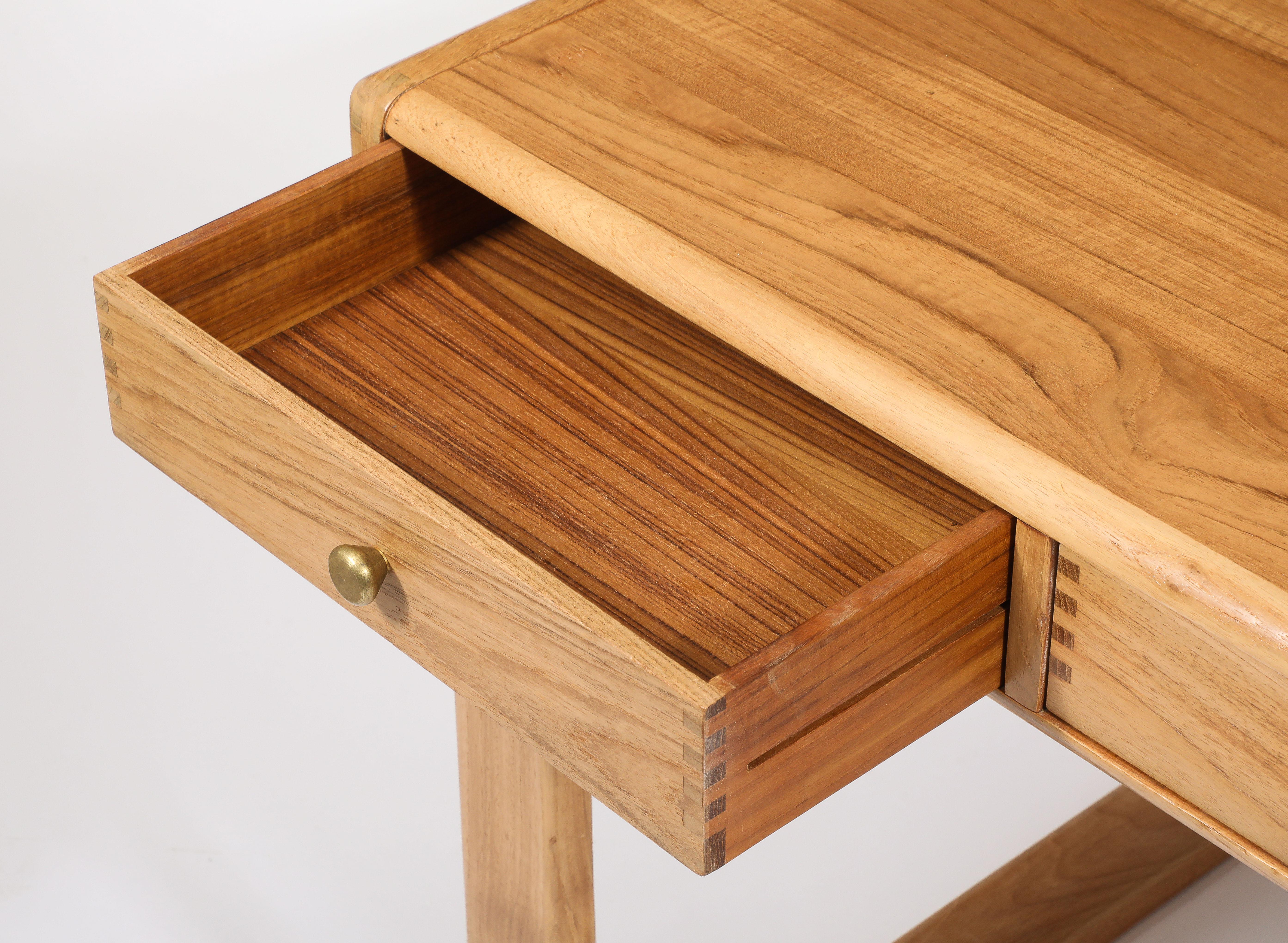 Teak Light Danish Desk, Denmark 1950's For Sale