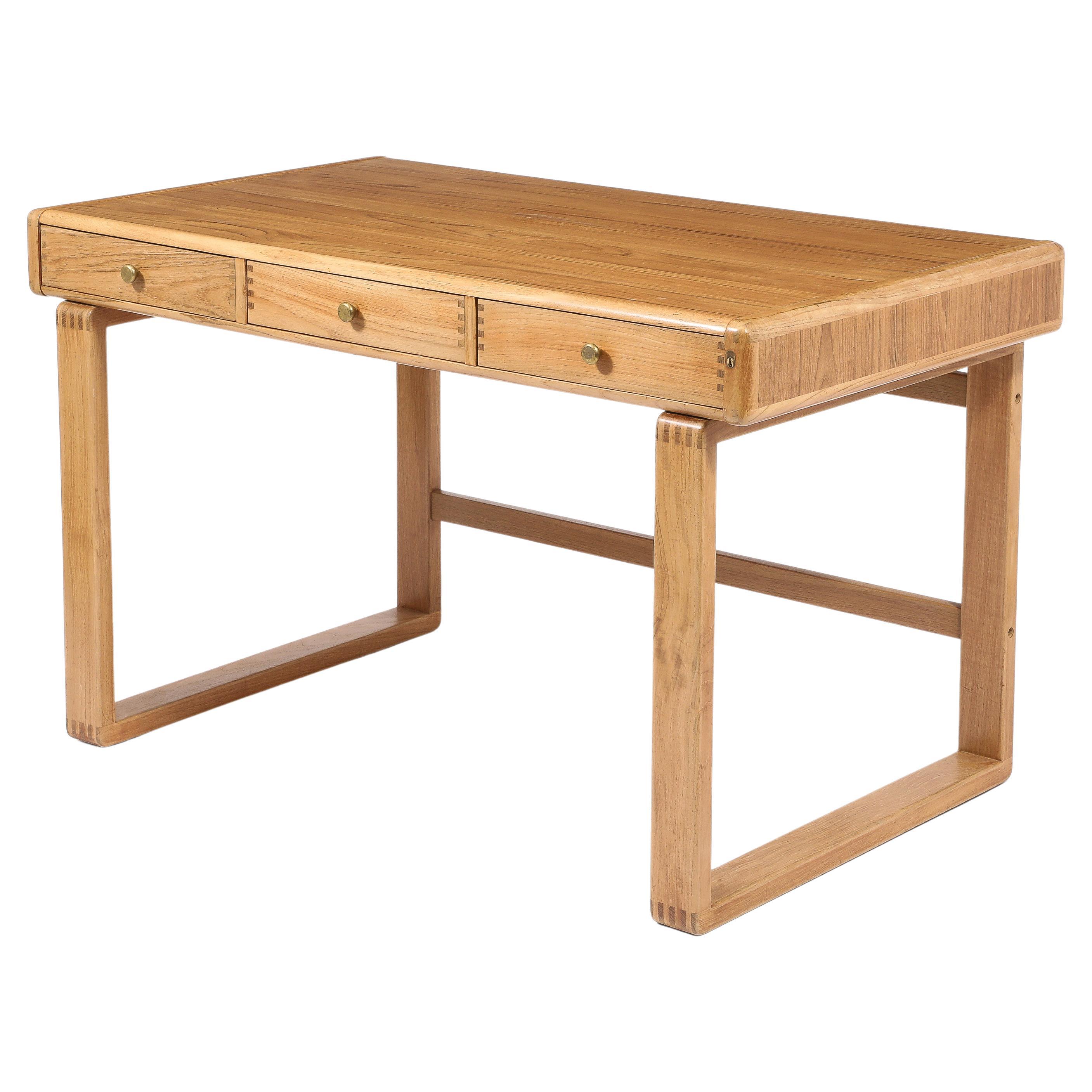 Light Danish Desk, Denmark 1950's For Sale