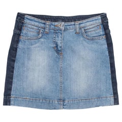 Light & Dark Wash D&G Junior Two-Tone Denim Mini Skirt Juniors Size 5