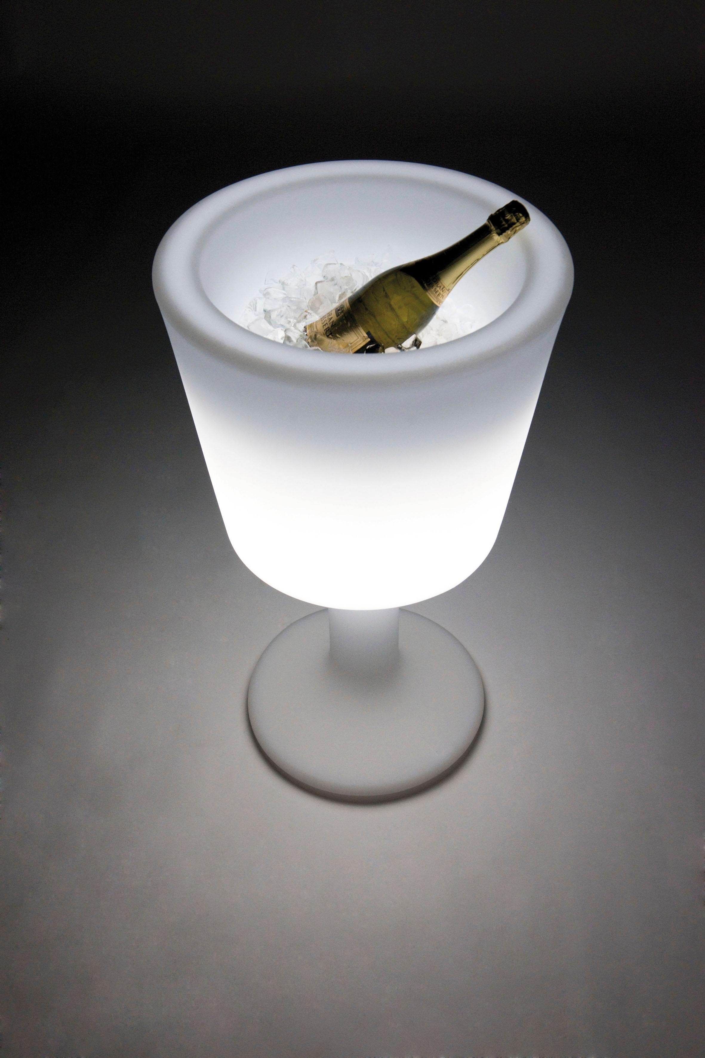Post-Modern Light Drink Lighted Bottle Rack by Jorge Najera For Sale