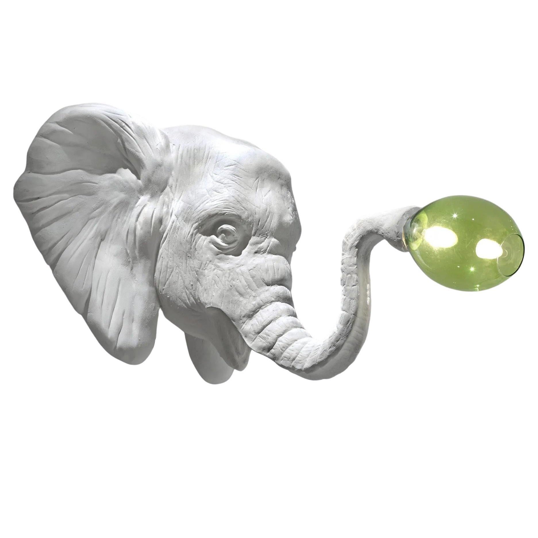 Light Elephant Wall Lamp by Imperfettolab For Sale