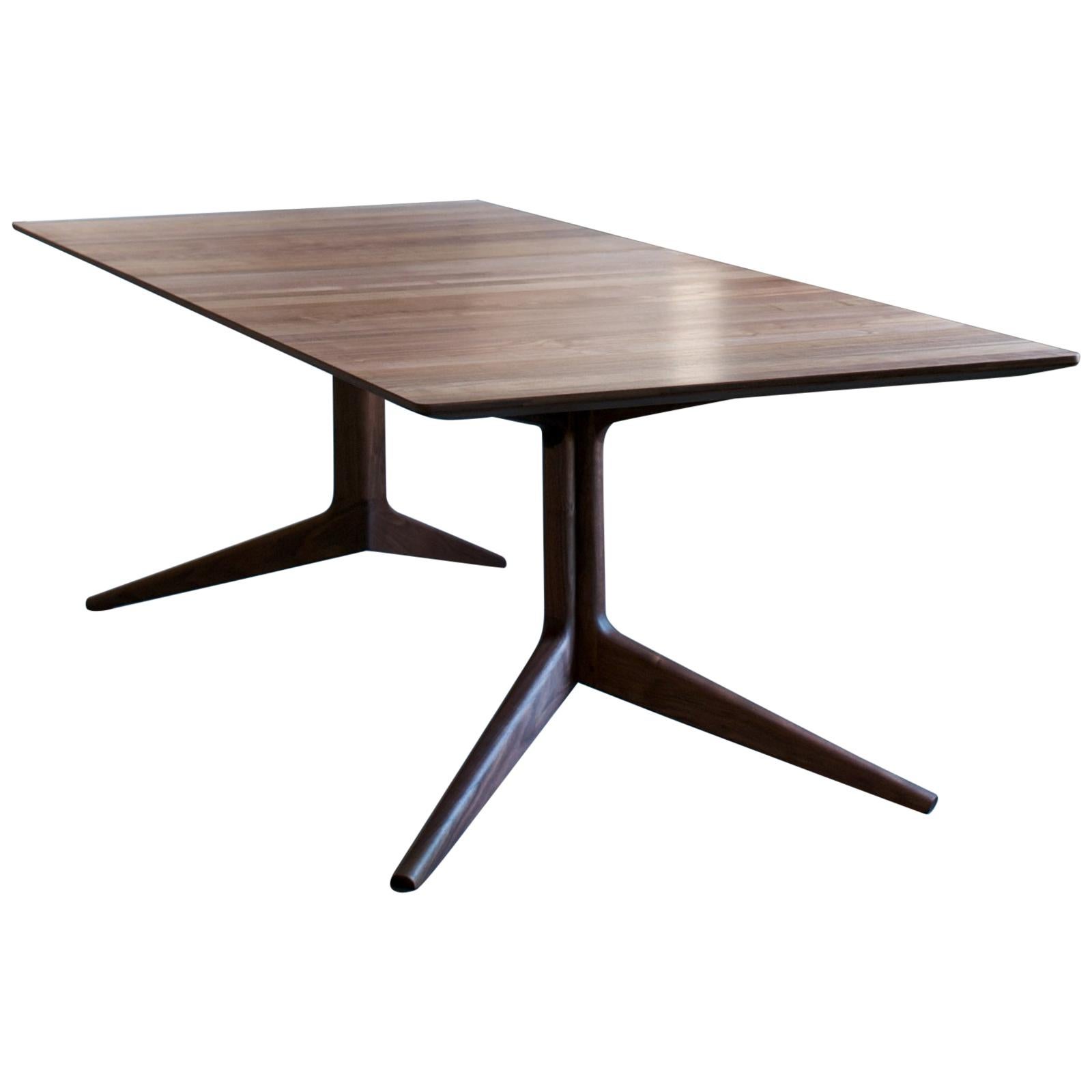 Light Extending Dining Table in Walnut by Matthew Hilton