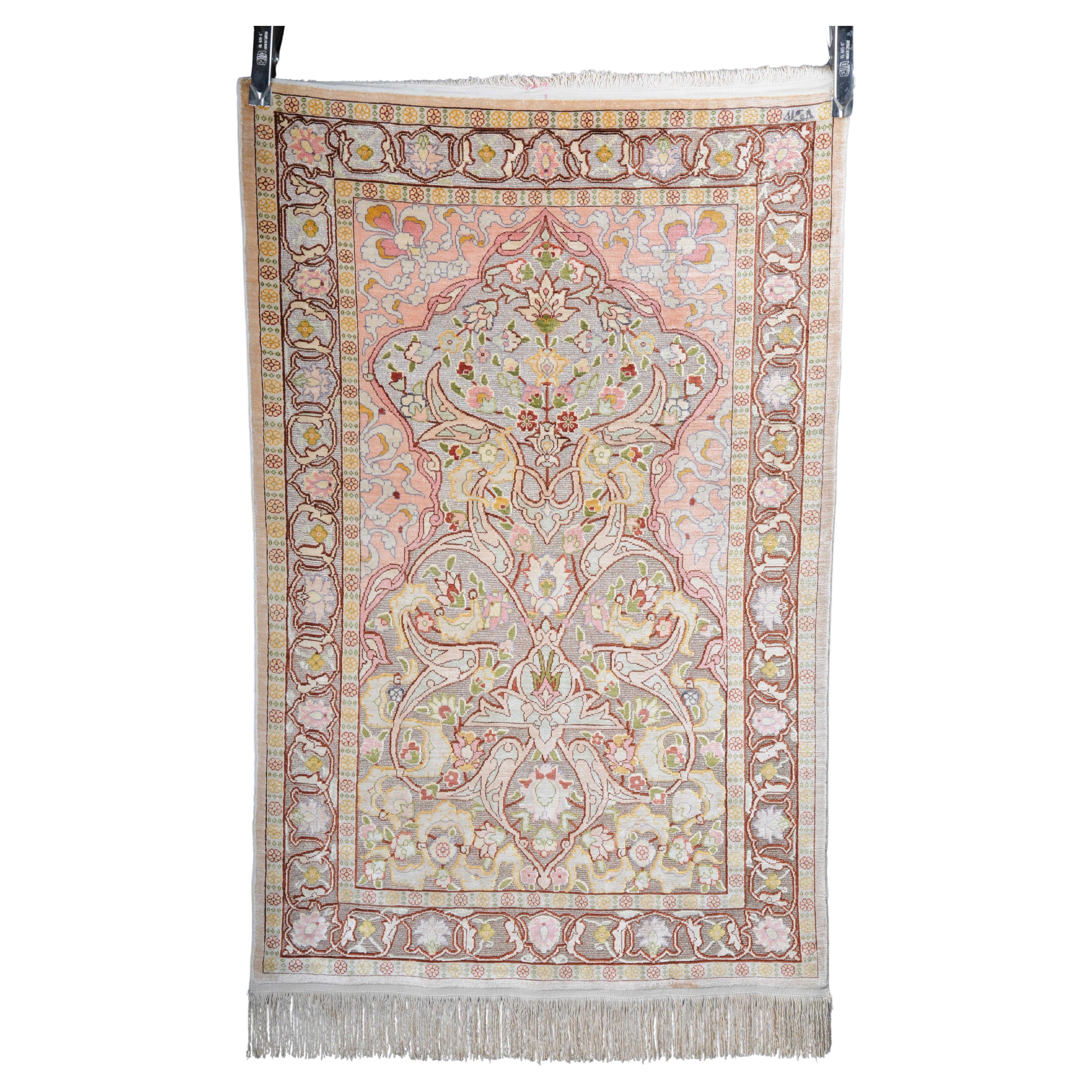 Licht, feine Hereke-Brücke/Teppich/Teppich/ Tapeten, 20. Jahrhundert im Angebot