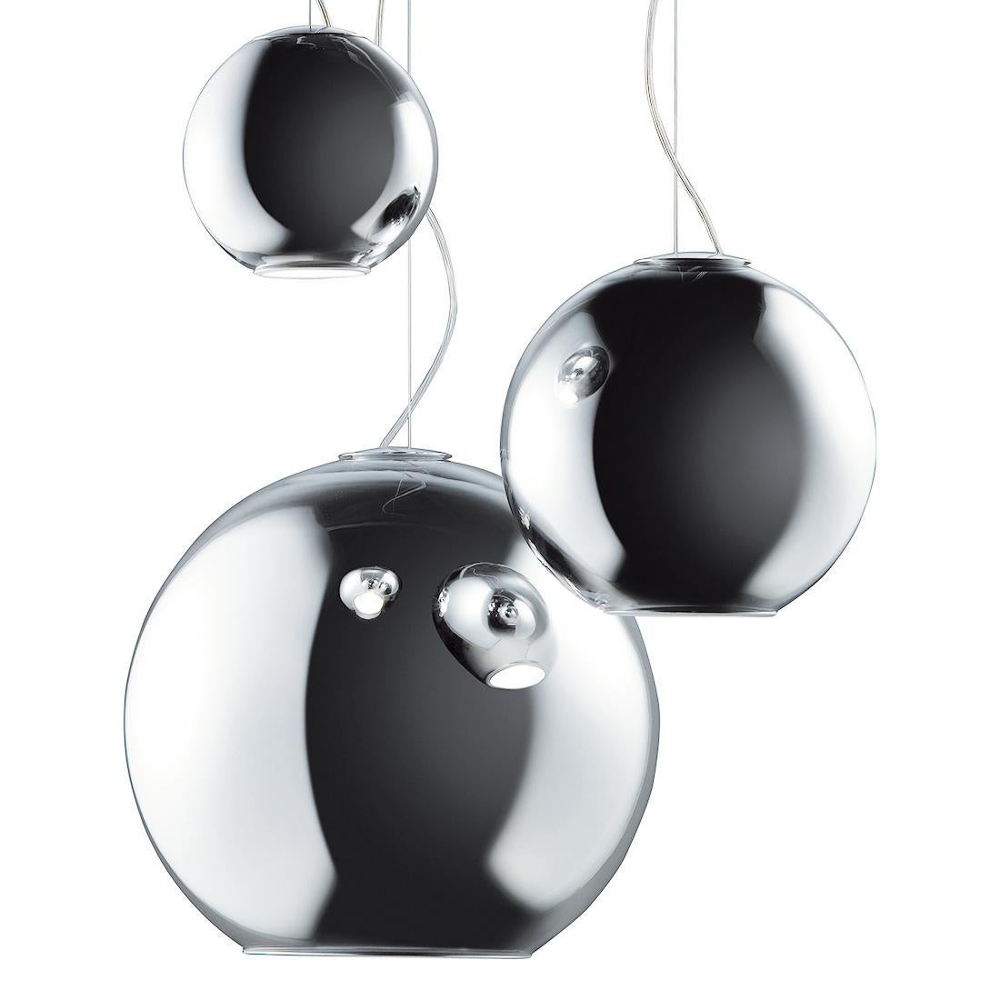 Cuivre Suspension globe lumineux en vente