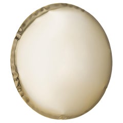 Light Gold Oko 150 Sculptural Wall Mirror by Zieta