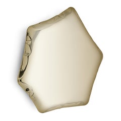 Light Gold Tafla C6 Sculptural Wall Mirror by Zieta