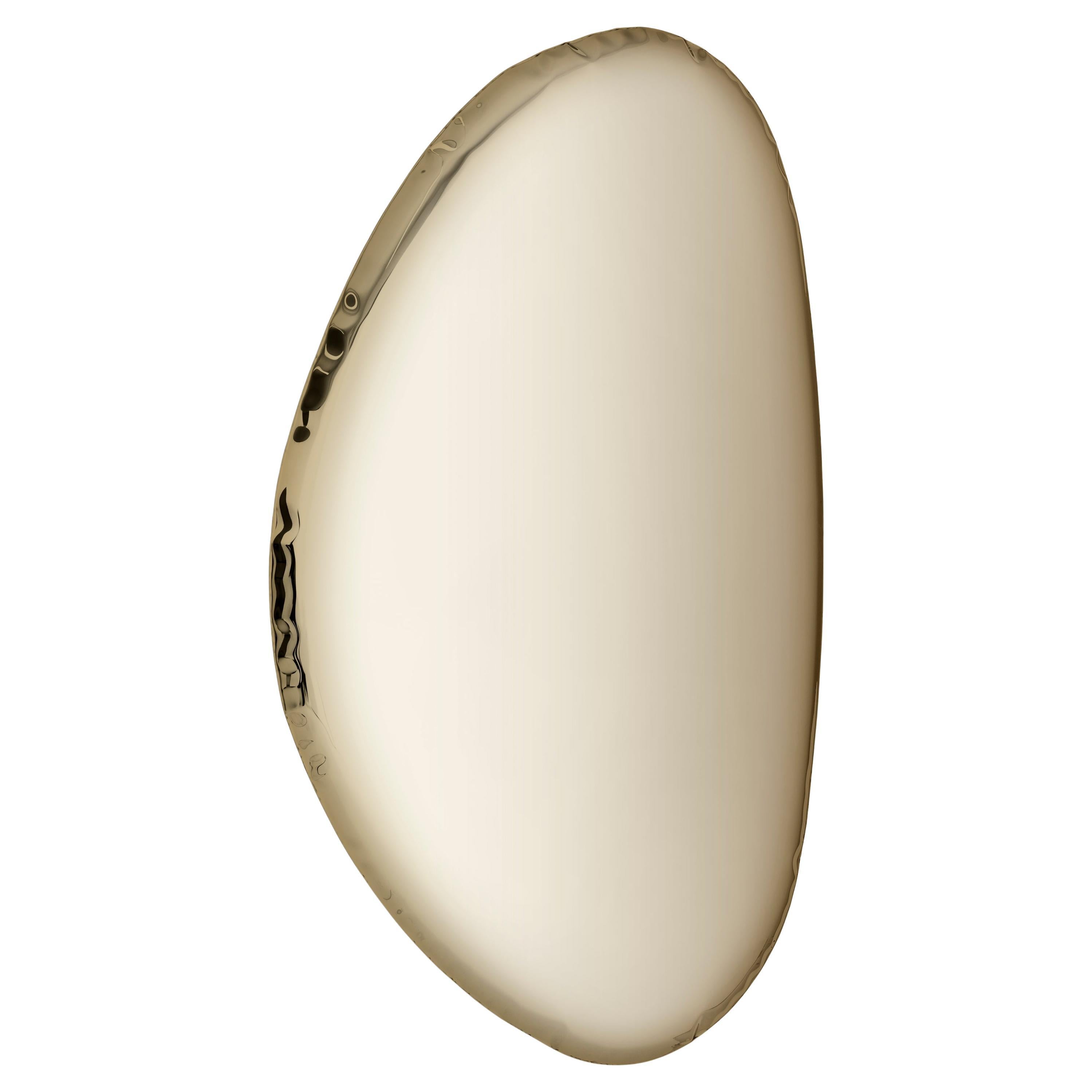 Light Gold Tafla O2 Wall Mirror by Zieta For Sale