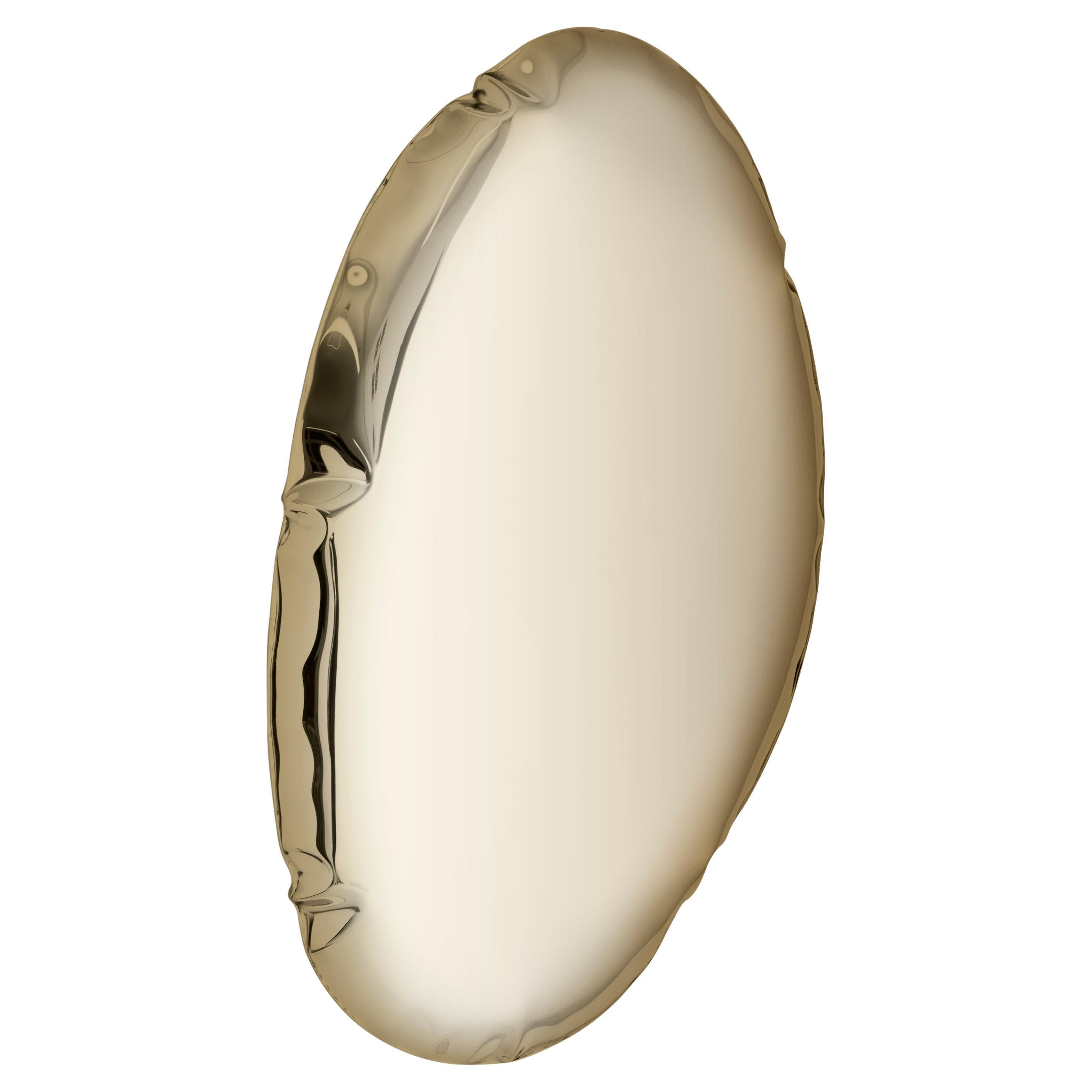 Specchio da parete Tafla O5 in oro chiaro di Zieta