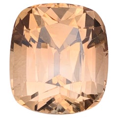 Light Golden Brown Natural Topaz Necklace Pendant Loose Gemstone 18.50Ct Cushion