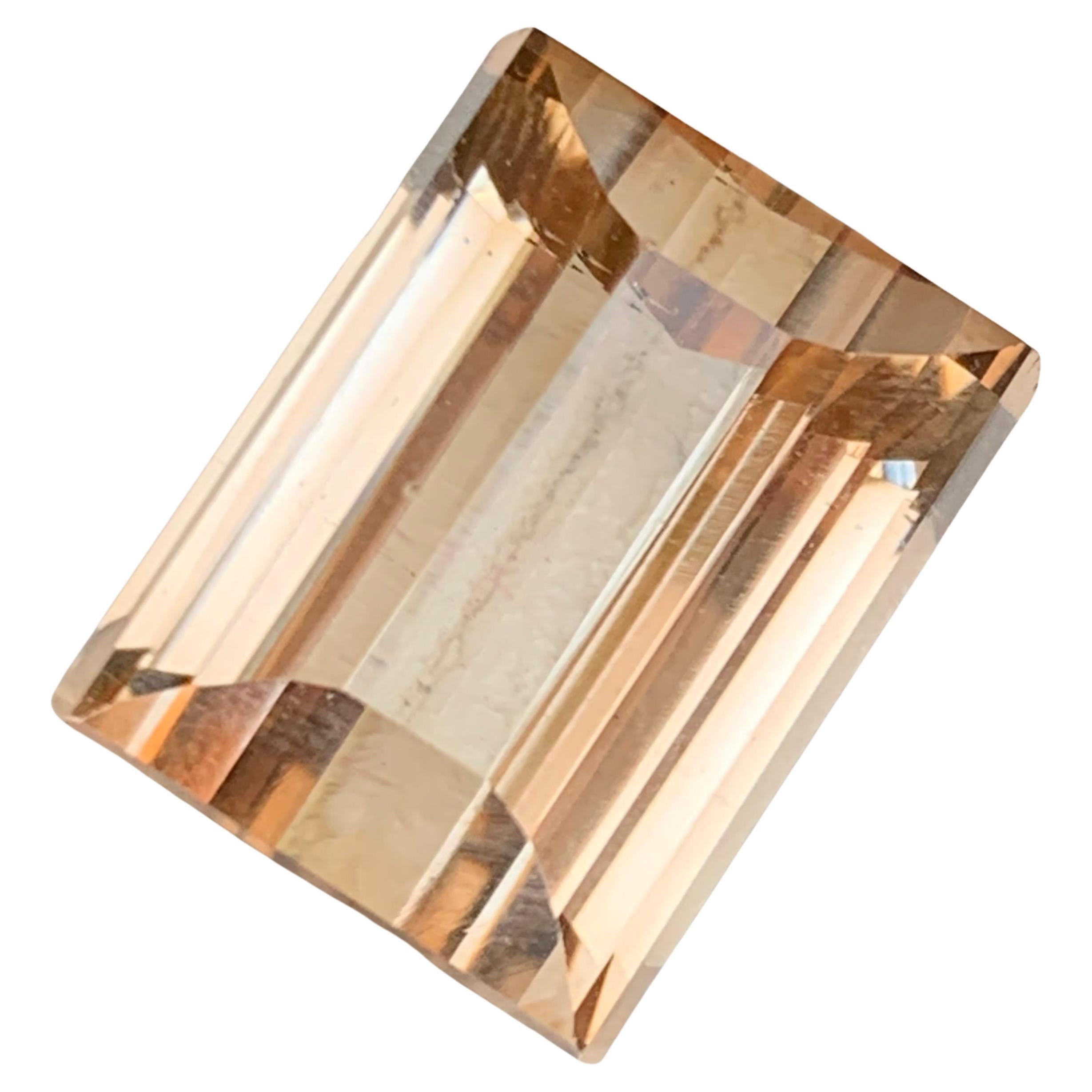 Light Golden Brown Topas 36.04Ct Baguette-Schliff natürlichen losen Edelstein für Anhänger