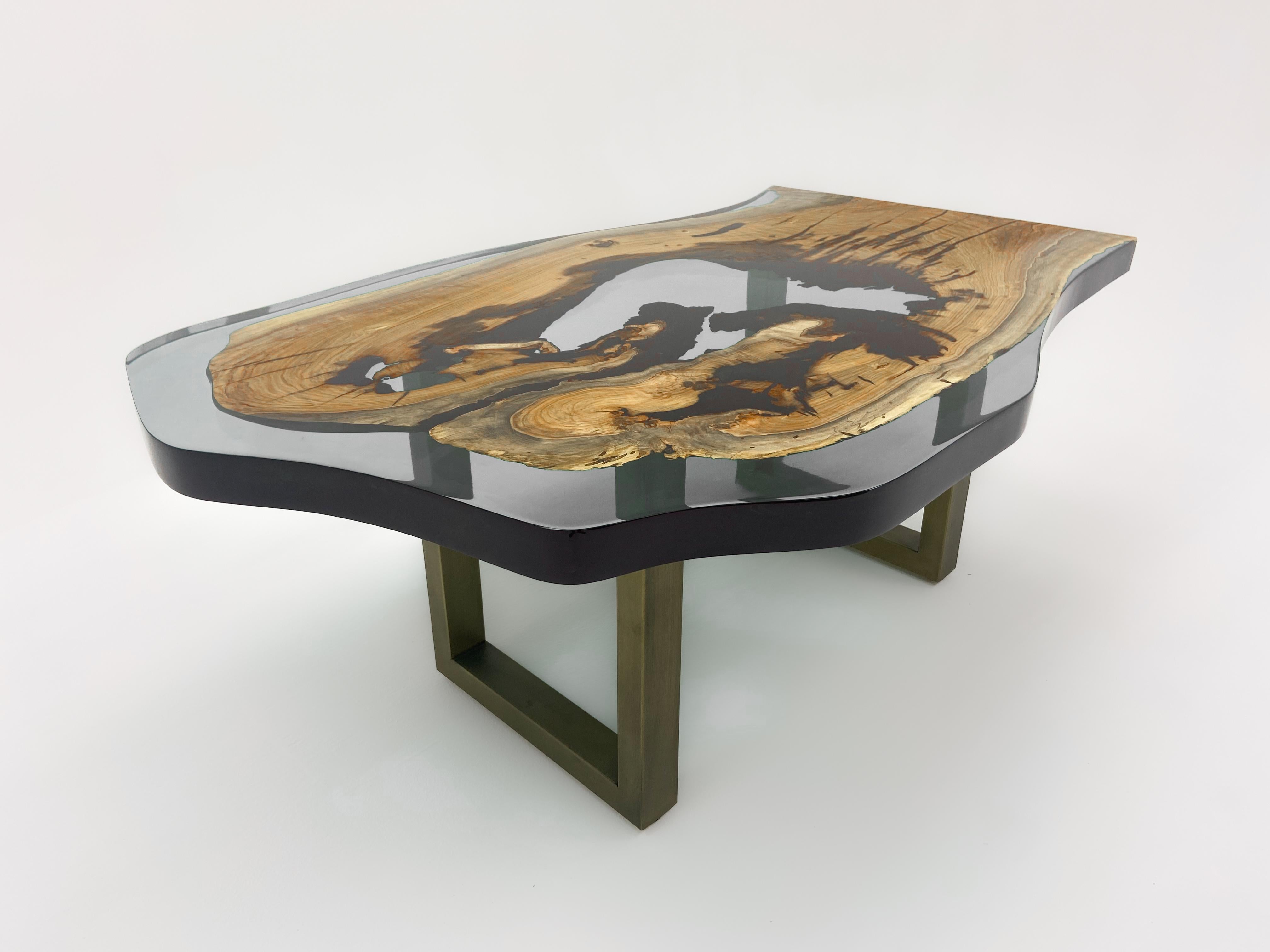Light Gray Epoxy Resin Coffee Table In New Condition For Sale In İnegöl, TR