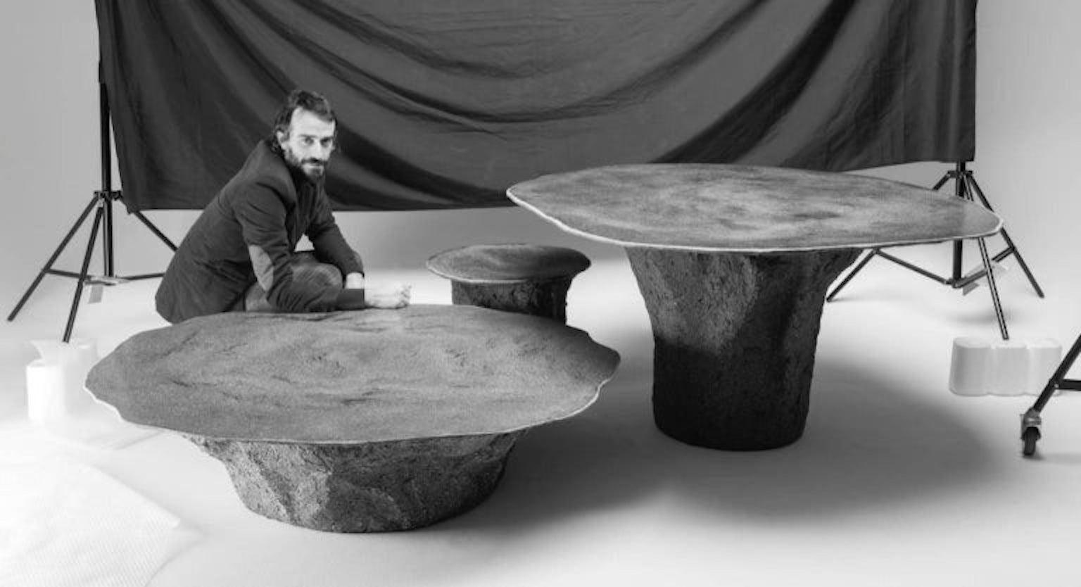 Modèle de table gris clair de Gio Minelli pour Superego Editions, Italie Excellent état - En vente à Milan, Italy