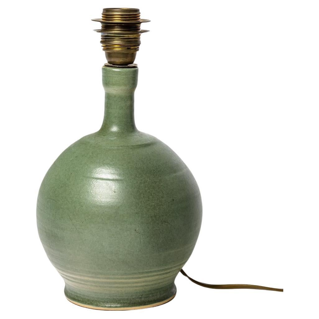 Licht grün 20. Jahrhundert Design Keramik Tischlampe Einzelstück 