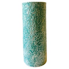 Light Green Carved Porcelain Large Vessel