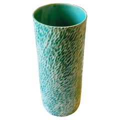 Light Green Carved Porcelain Large Vessel