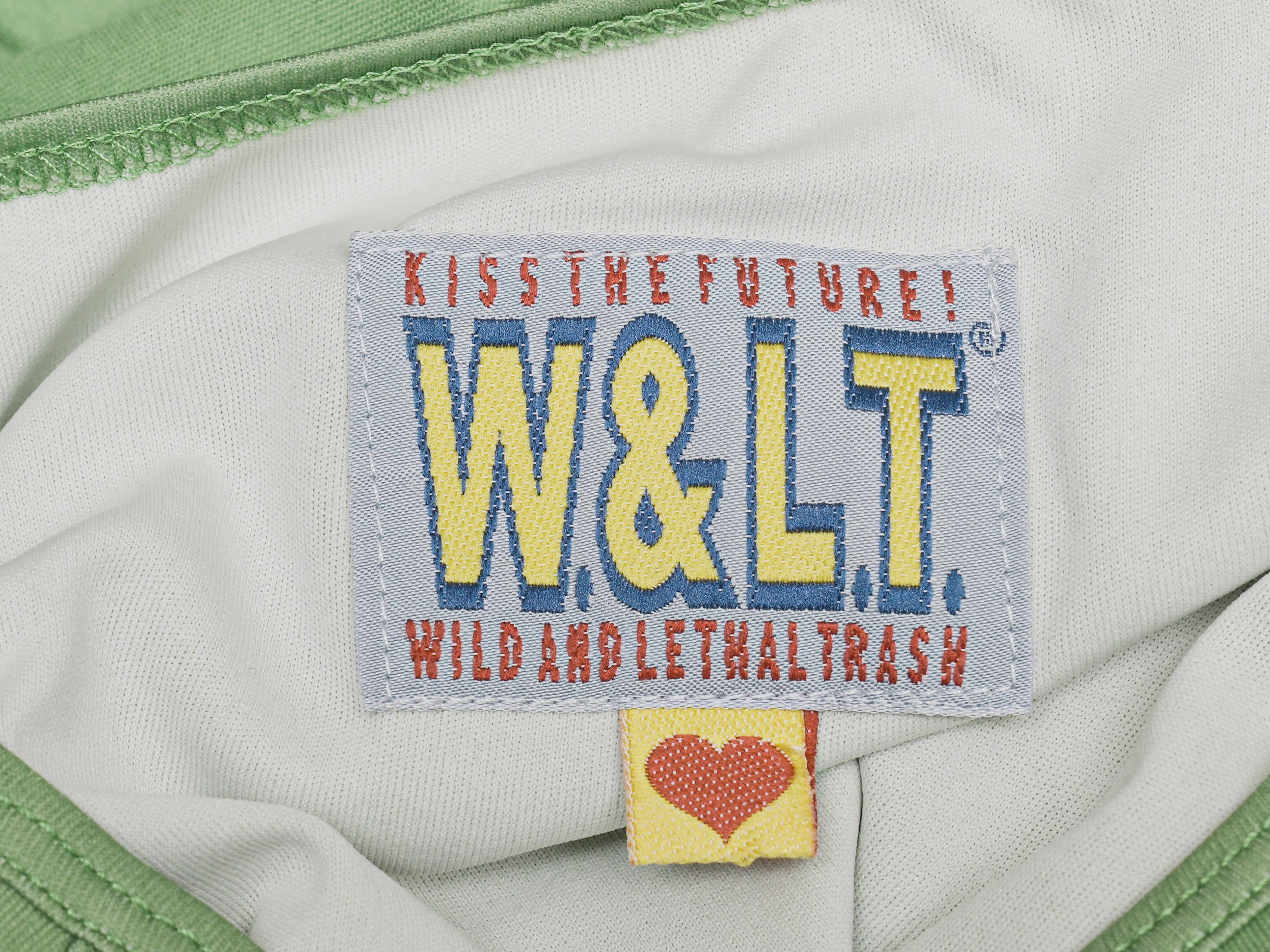 Chemise à manches longues vert clair et multicolore Wild & Lethal Trash Bunny imprimé Pour femmes en vente