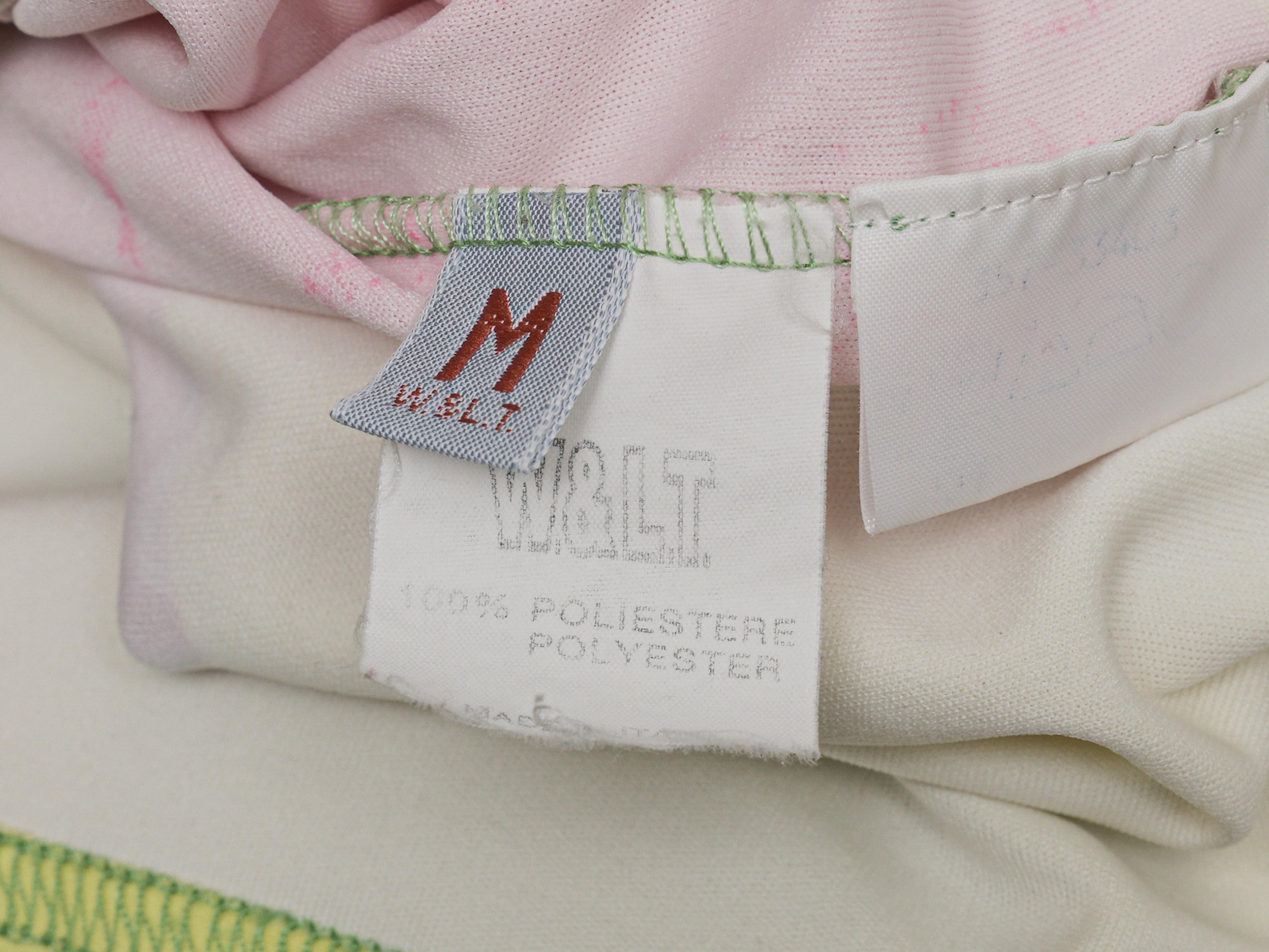 Chemise à manches longues vert clair et multicolore Wild & Lethal Trash Bunny imprimé en vente 1