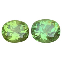 Peridoto naturale verde chiaro taglio ovale da 7,82 carati, pacco di gemme sfuse, Pakistan