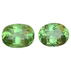 Light Green Natural Peridot Oval Cut 7.82 Carat Loose Gemstones Parcel, Pakistan