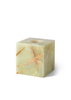 Light Green Onyx Square Tissue Box