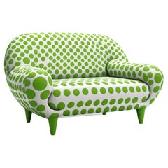 Chaise longue Artisanal Bold Green Polkadot