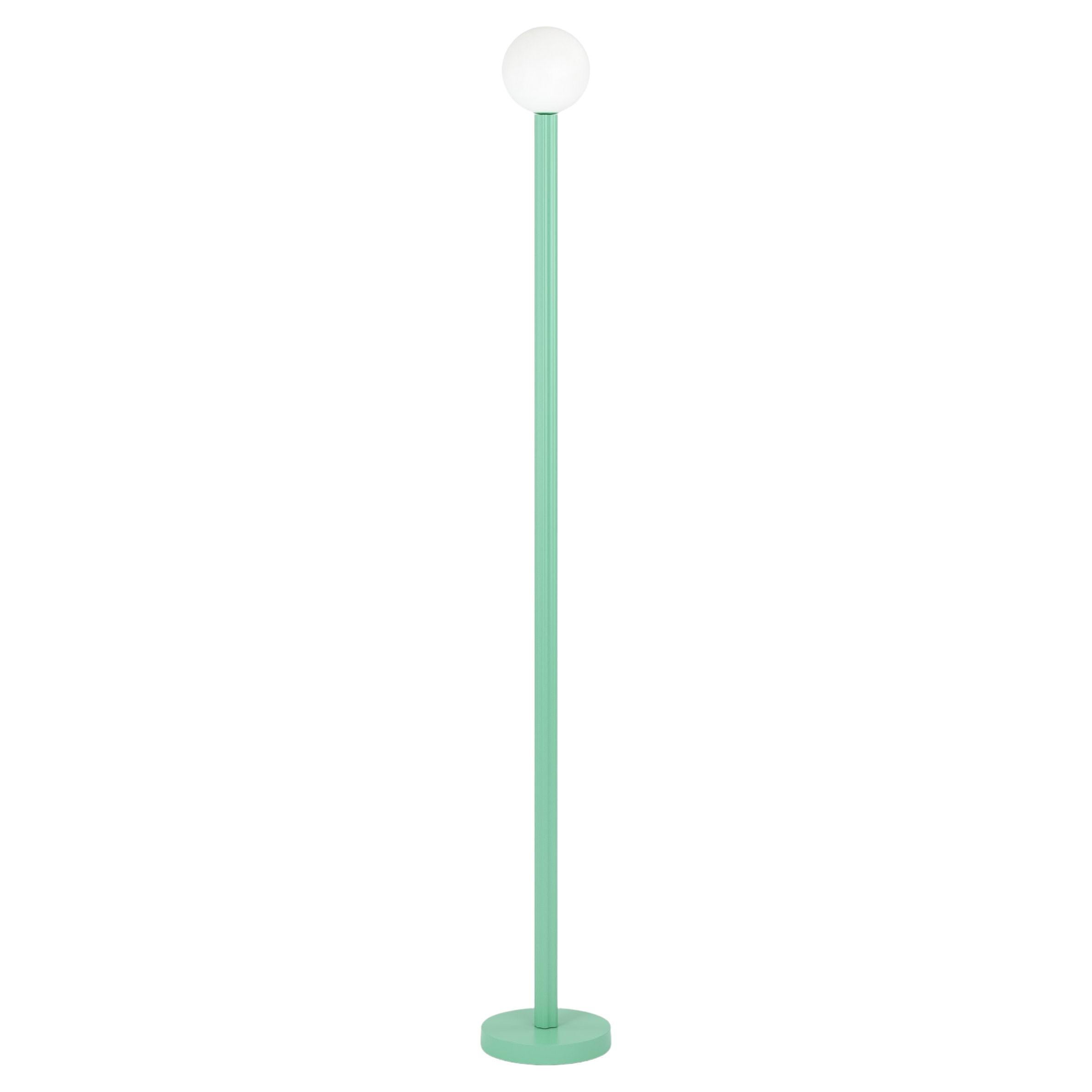 Light Green Profiles Floor Light by Atelier Areti