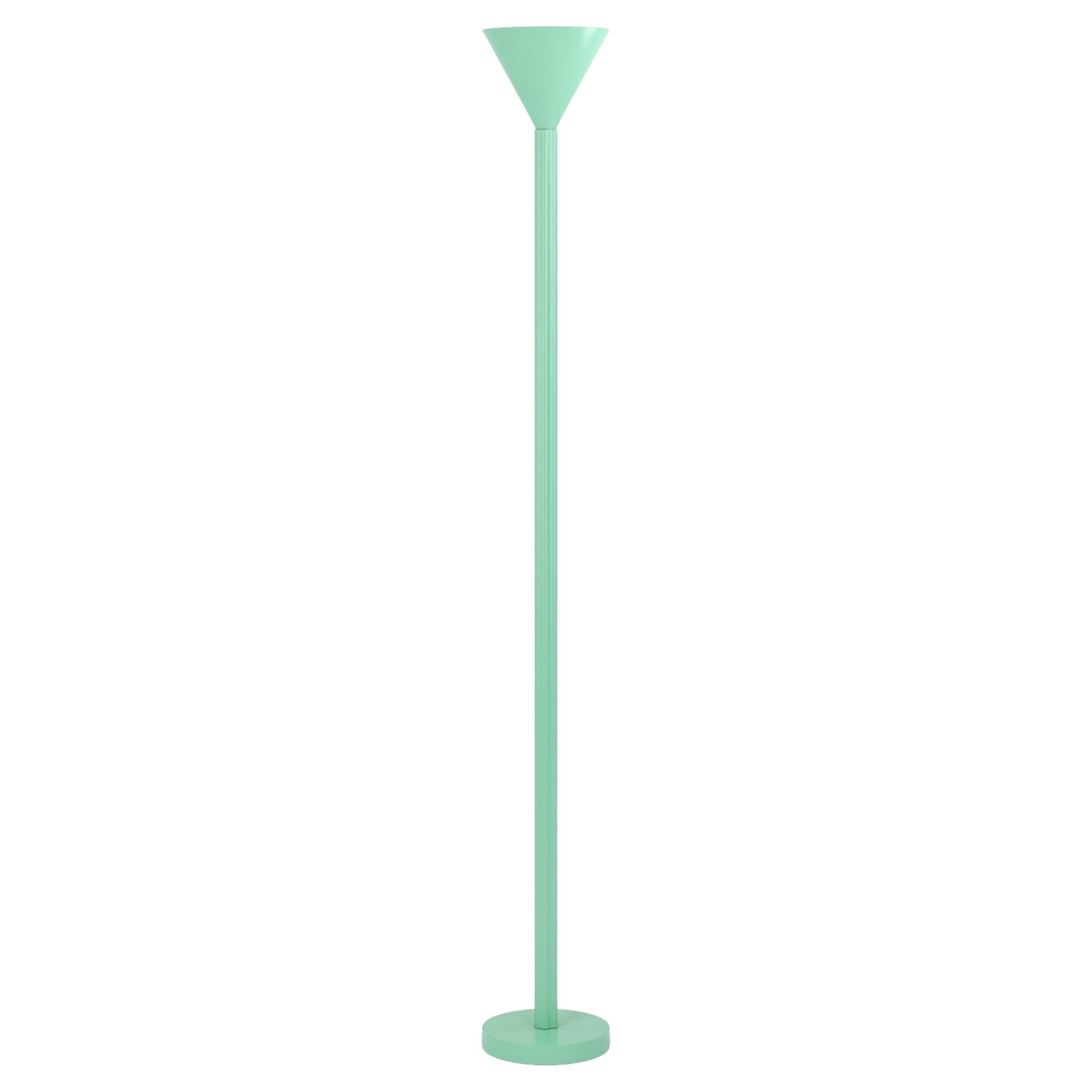 Light Green Profiles Floor Light by Atelier Areti
