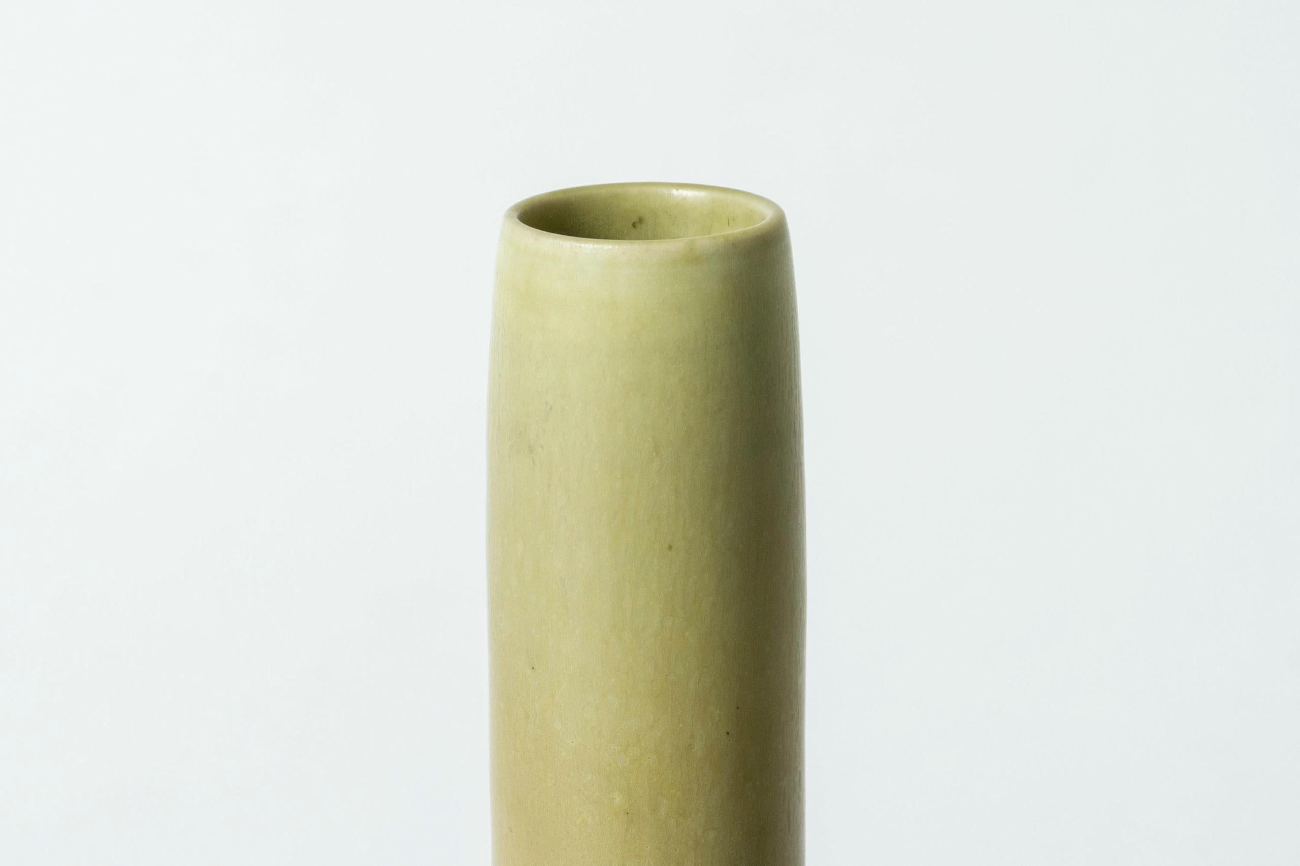 Light Green Stoneware Vase by Berndt Friberg for Gustavsberg, Sweden, 1950s For Sale 1