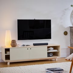 Mueble de TV francés de 2 puertas de madera personalizable - diseño E. Gizard en París