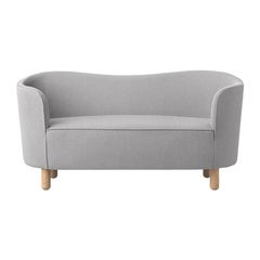 Light Grey and Natural Oak Raf Simons Vidar 3 Mingle Sofa by Lassen