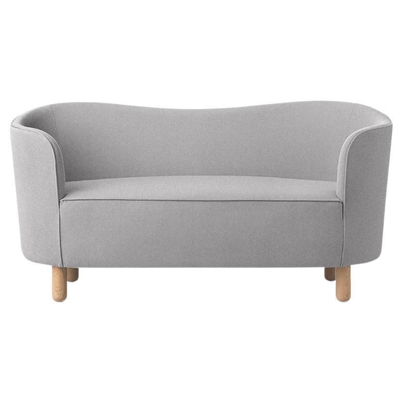 Light Grey and Natural Oak Raf Simons Vidar 3 Mingle Sofa by Lassen For Sale