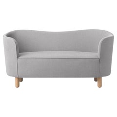 Light Grey and Natural Oak Raf Simons Vidar 3 Mingle Sofa by Lassen