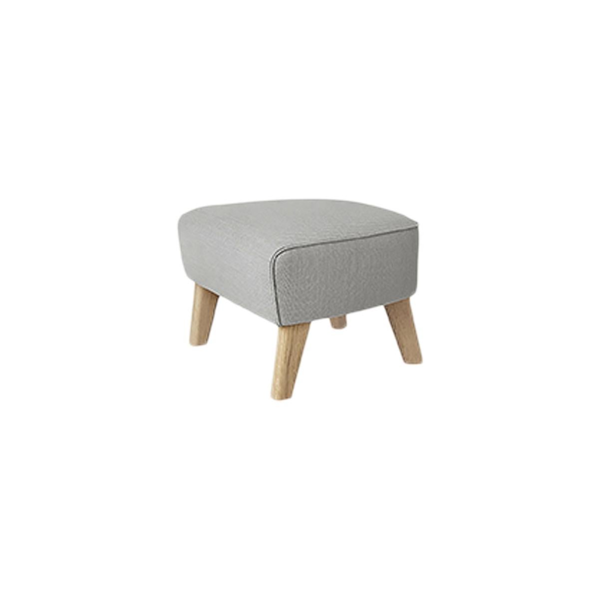 Light grey and natural oak raf simons vidar 3 my own chair footstool by Lassen
Dimensions: W 56 x D 58 x H 40 cm 
Materials: Textile
Also available: Other colors available.

The my own chair footstool has been designed in the same spirit as