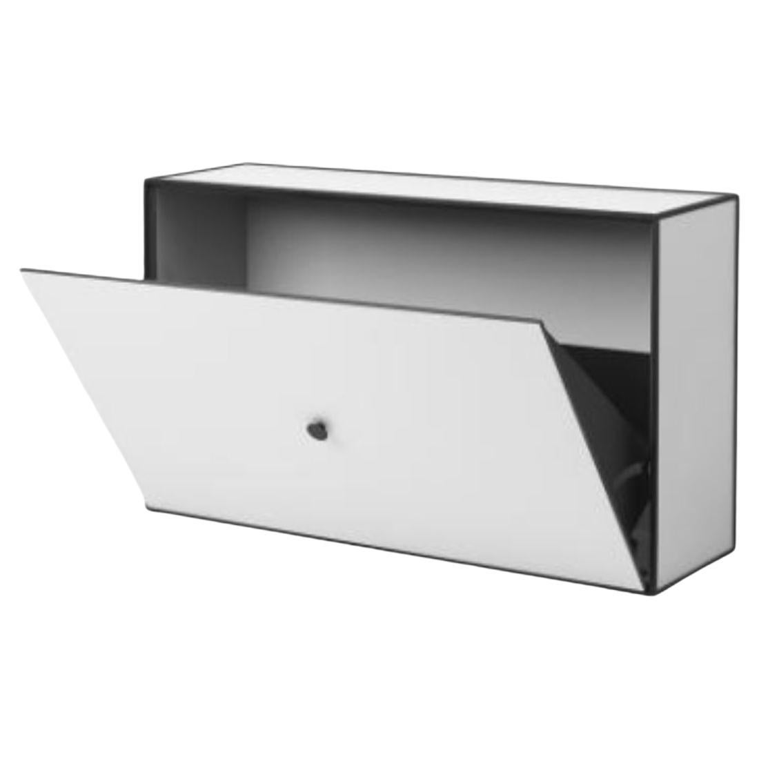 Light Grey Frame Shoe Cabinet by Lassen